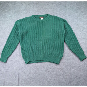 Vintage Savile Row Sweater Mens Medium Chunky Knit Kelly Green Old Money Classic